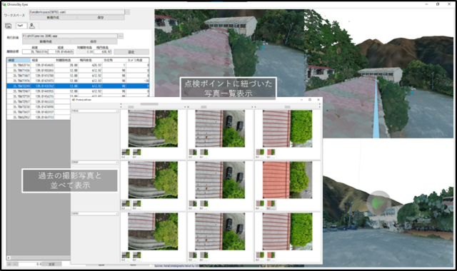 サービス３．仮想空間上における点検作業の実施